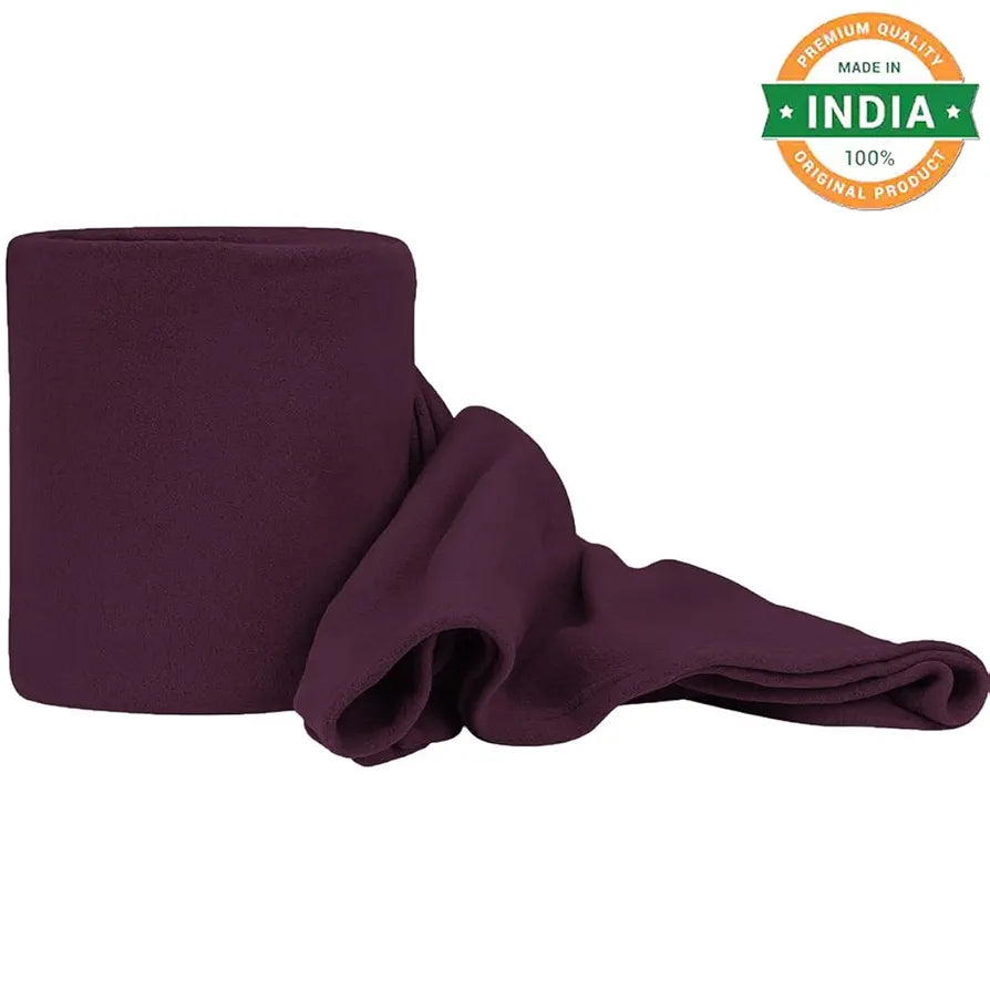 Cloth Fusion Polar Fleece AC Blanket for Winter Single Bed,Soft Woolen Blanket for Travel & Sleeping